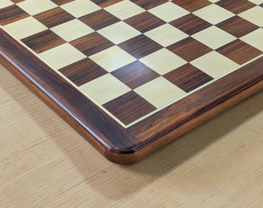 ENTERRO™ Premium Golden Rosewood FLAT Chess Board 17 x 17 inch without Chess Pieces