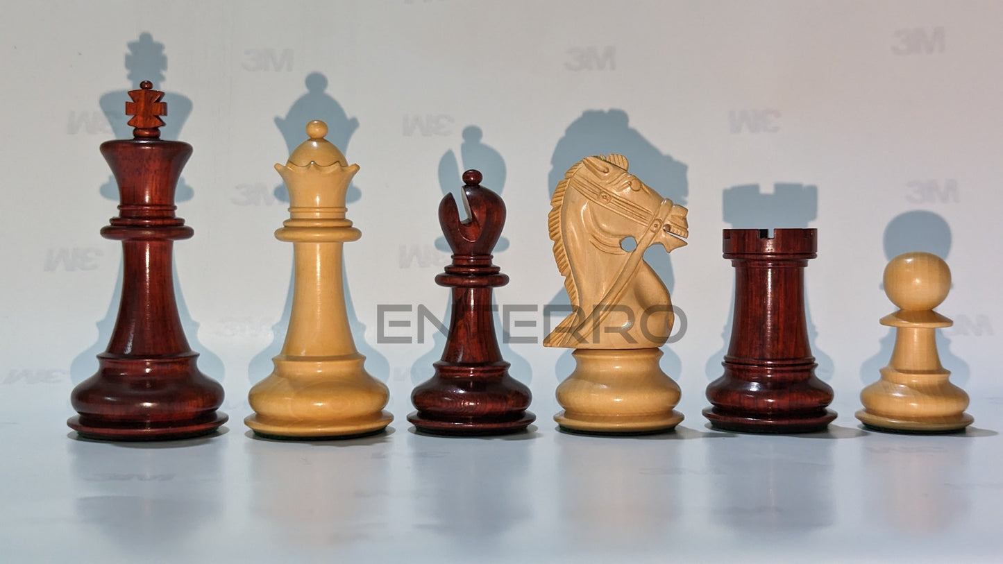 3.9" Bridal Series Wooden Chess Pieces - Made of Red Bud Rosewood and Boxwood