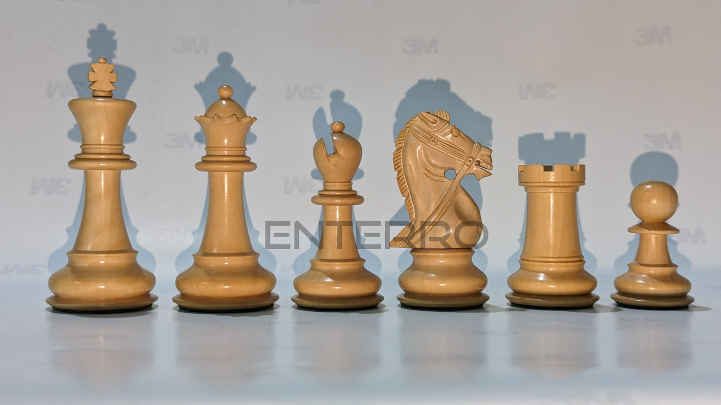 3.9" Bridal Series Wooden Chess Pieces - Made of Red Bud Rosewood and Boxwood