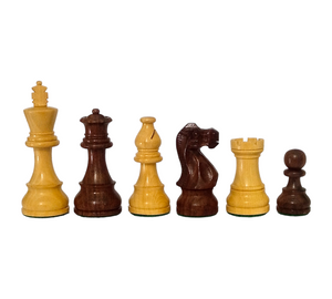 3.75" Staunton German Knight Classic Wooden Chess Pieces - Made of Rosewood and Boxwood