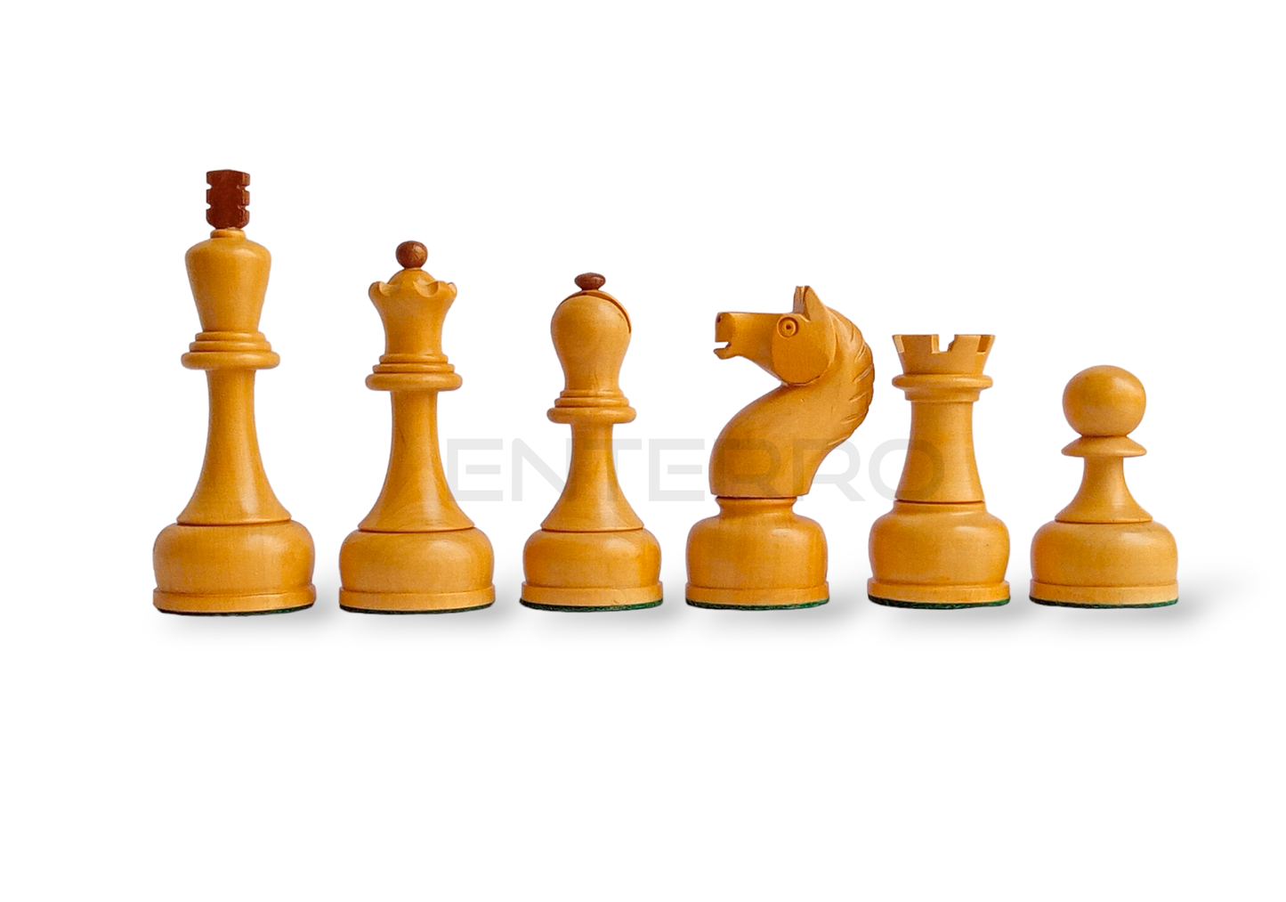 4" Reproduced 1960's Soviet Championship Mikhail Tal Wooden Chess Pieces