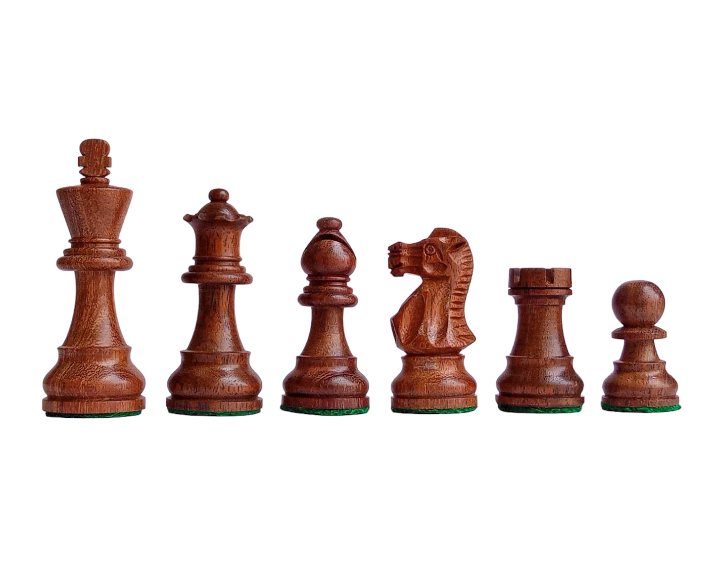 3" Staunton German Knight CLASSIC Wooden Chess Pieces - Made of Acacia Wood and Boxwood
