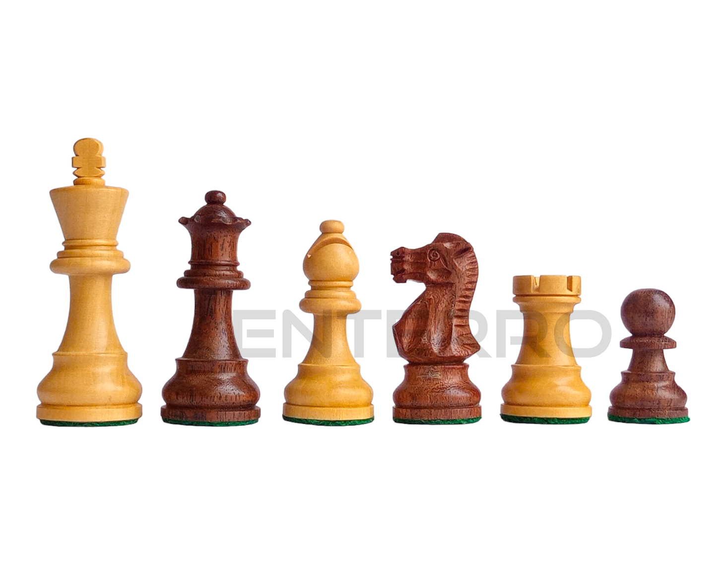 3" Staunton German Knight CLASSIC Wooden Chess Pieces - Made of Acacia Wood and Boxwood