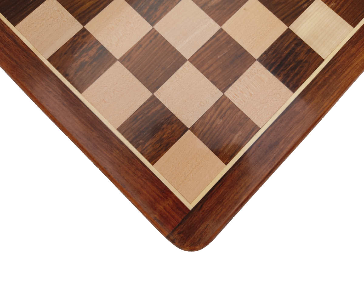 21" x 21" Wooden Chess Set - Square 55 mm - Golden Rosewood and Maple wood || 3.9" Classic Staunton Wooden Chess Pieces made of Pure Ebony Wood and Boxwood - King Size 3.9"