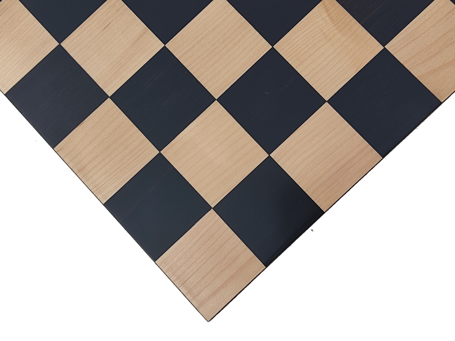 Juego de Ajedrez Sin Bordes de 17" - Cuadrado 55 mm - Madera Pura de Ébano y Arce || Piezas Clásicas de Ajedrez Staunton hechas de Ébano Puro y Boj - King Size 3.9" - Elegante Juego de Ajedrez