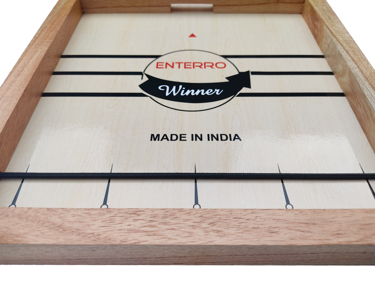 Enterro Sling Puck Game for Kids and Adults - Big Size 24 x 12 inch - Fast Hockey Board Game - Wooden Ultra Smooth Playing Surface
