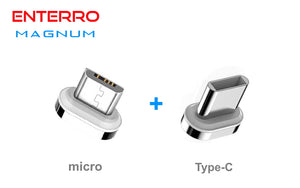 ENTERRO™ Magnum 1 micro USB + 1 TYPE-C Magnetic Connector (2 Pieces) - Enterro Magnetic Cable