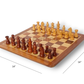 14" x 14" Flat Magnetic Wooden Chess Set - Magnetic Chess Board - Wooden Magnetic Chess Pieces