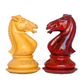 4.1" Mongolian Series Wooden Chess Pieces - Made of Red Bud Rosewood and Boxwood (Copy)