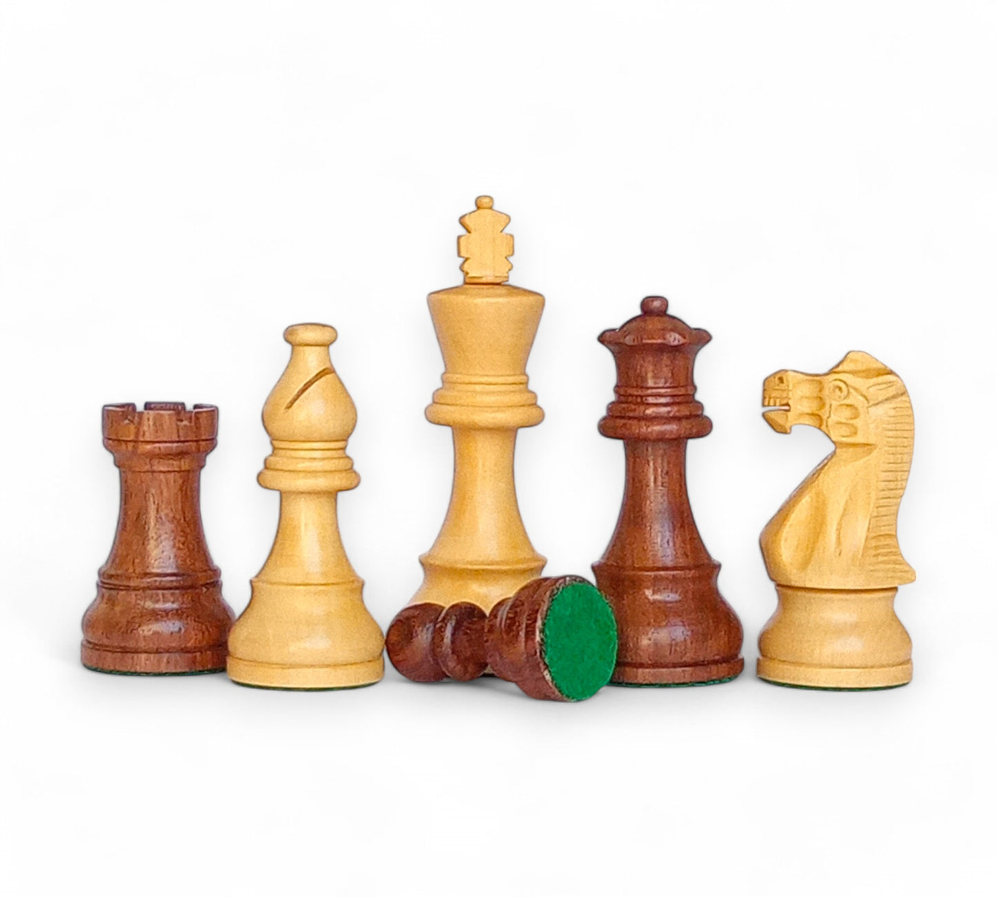 3.75" Staunton German Knight CLASSIC - Wooden Chess Pieces - Made of Acacia and Boxwood