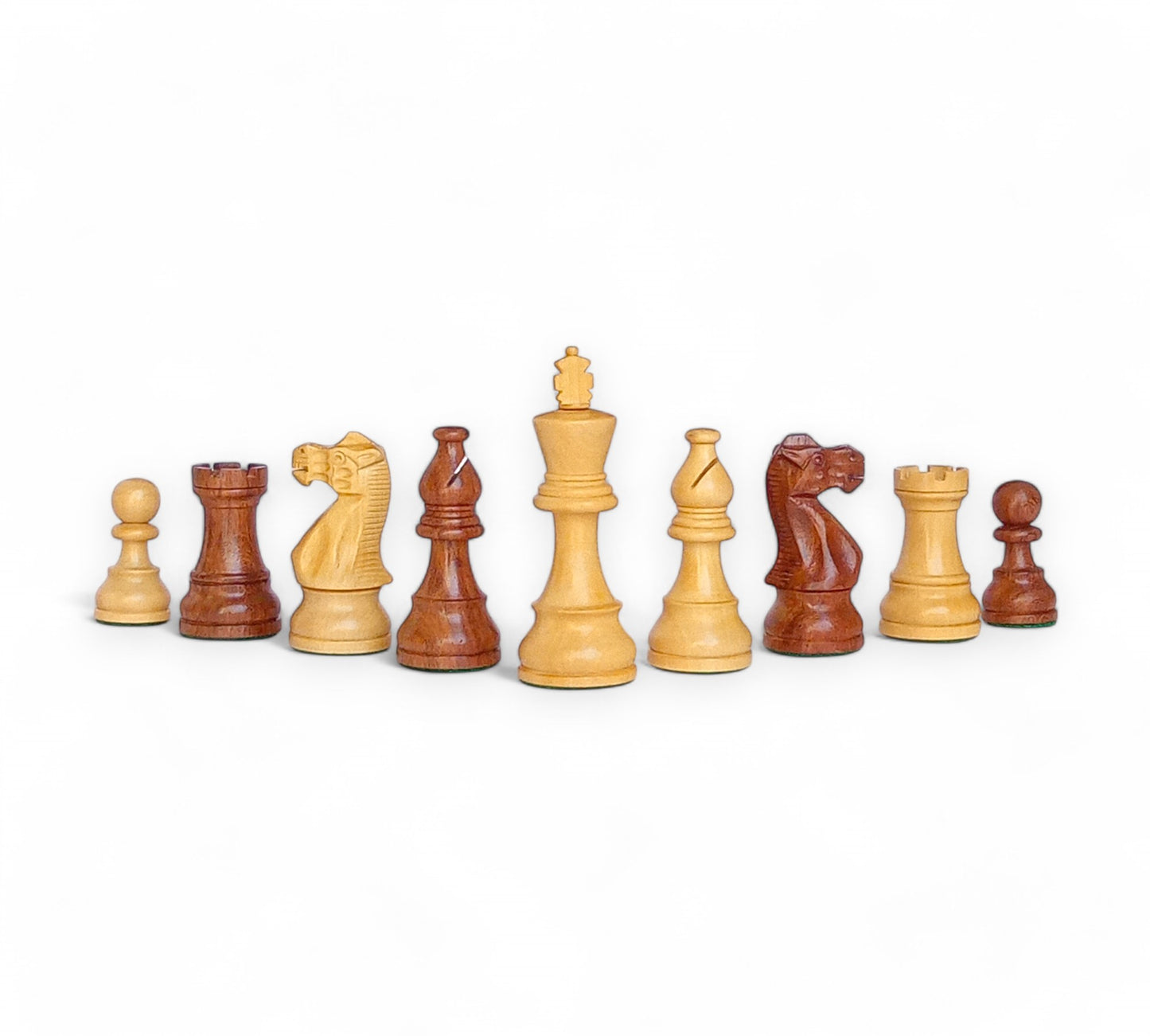 3.75" Staunton German Knight CLASSIC - Wooden Chess Pieces - Made of Acacia and Boxwood