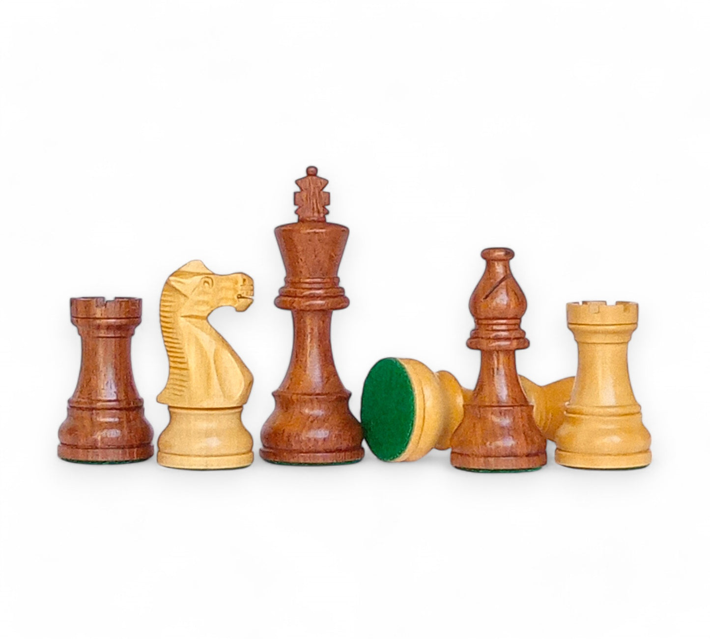 3.75" Staunton German Knight CLASSIC - Wooden Chess Pieces - Made of Acacia and Boxwood