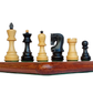 3.75" Reproduced 1959 Russian Zagreb Series Wooden Chess Pieces with 2 extra Queens - Made of Ebonized and Boxwood (without chess board)