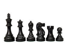 Afbeelding in Gallery-weergave laden, 4&quot; Fierce Knight Series - Wooden Chess Pieces - Made of Boxwood &amp; Ebonized Boxwood - Handcrafted (without chess board)