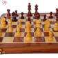 12 x 12 inch ENTERRO™ Wooden Chess Board Set with 2 Extra Queens - Folding Magnetic & Travel Friendly Chess Set