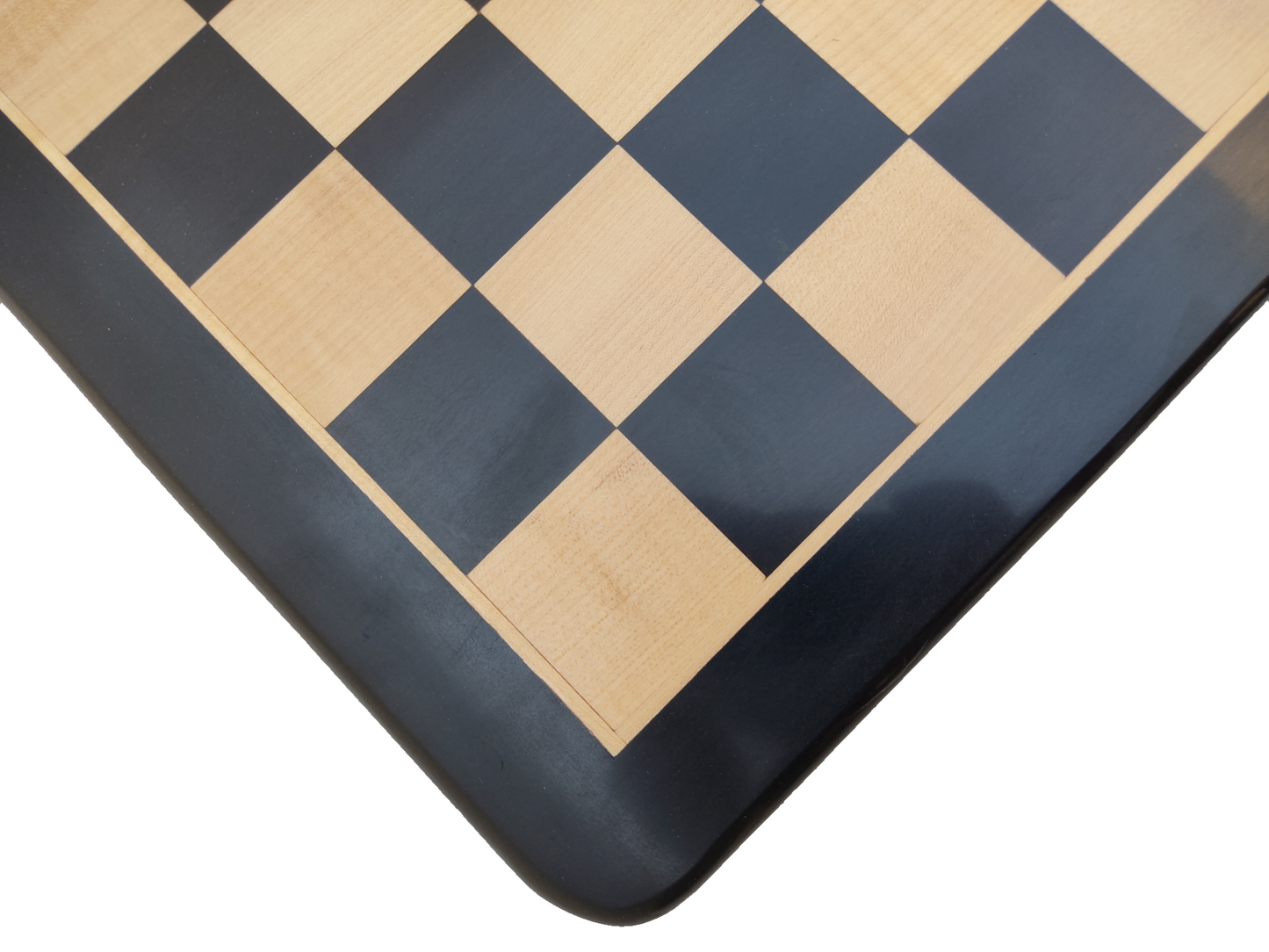 Juego de ajedrez de madera de 21 x 21 pulgadas - Cuadrado 55 mm - Hecho de madera de ébano y madera de arce || Piezas de ajedrez de la nueva serie Staunton de 3,9" hechas de madera de ébano negro y boj