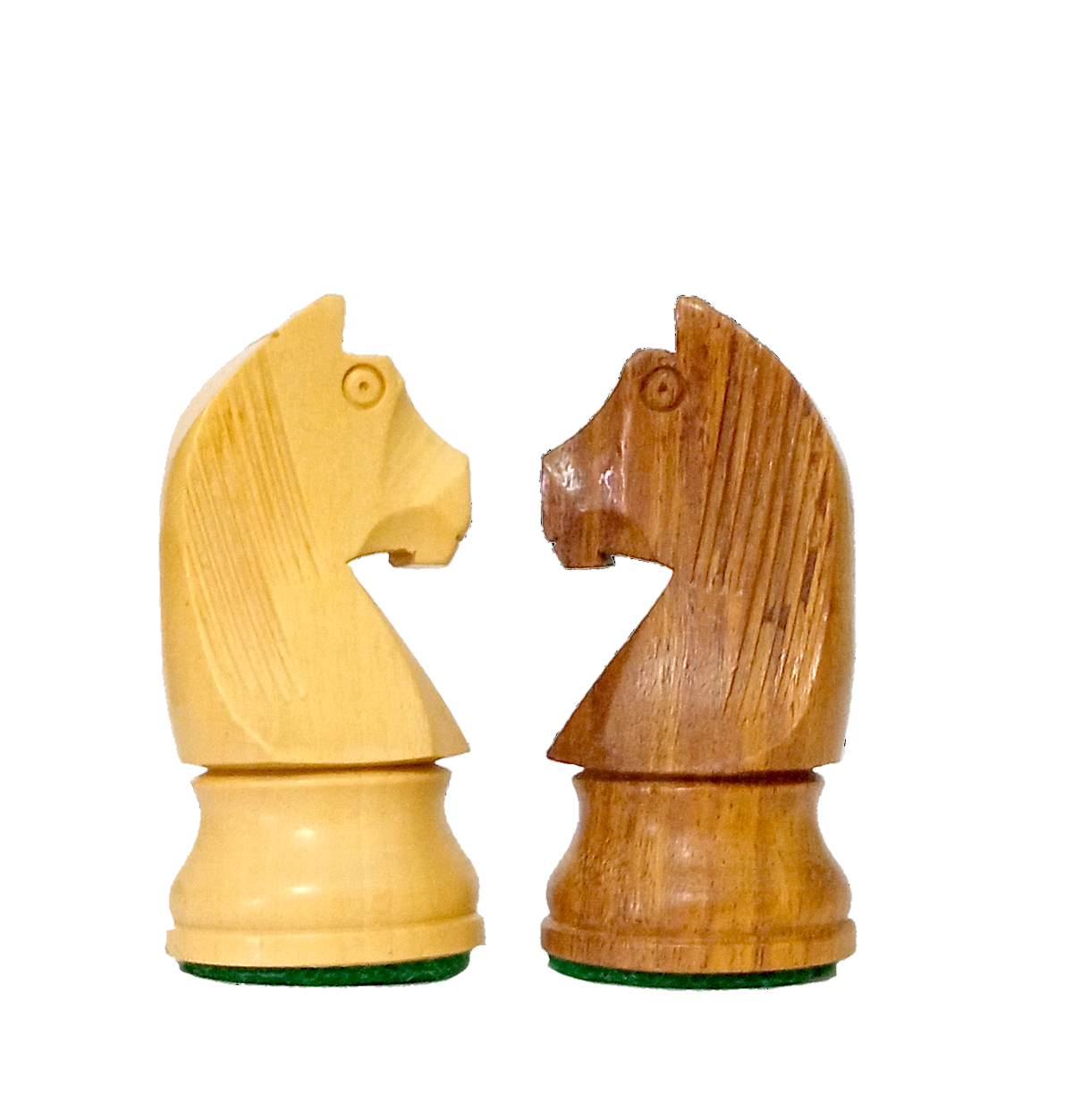 3.75" Staunton German Knight STANDARD Wooden Chess Pieces - Made of Acacia and Boxwood