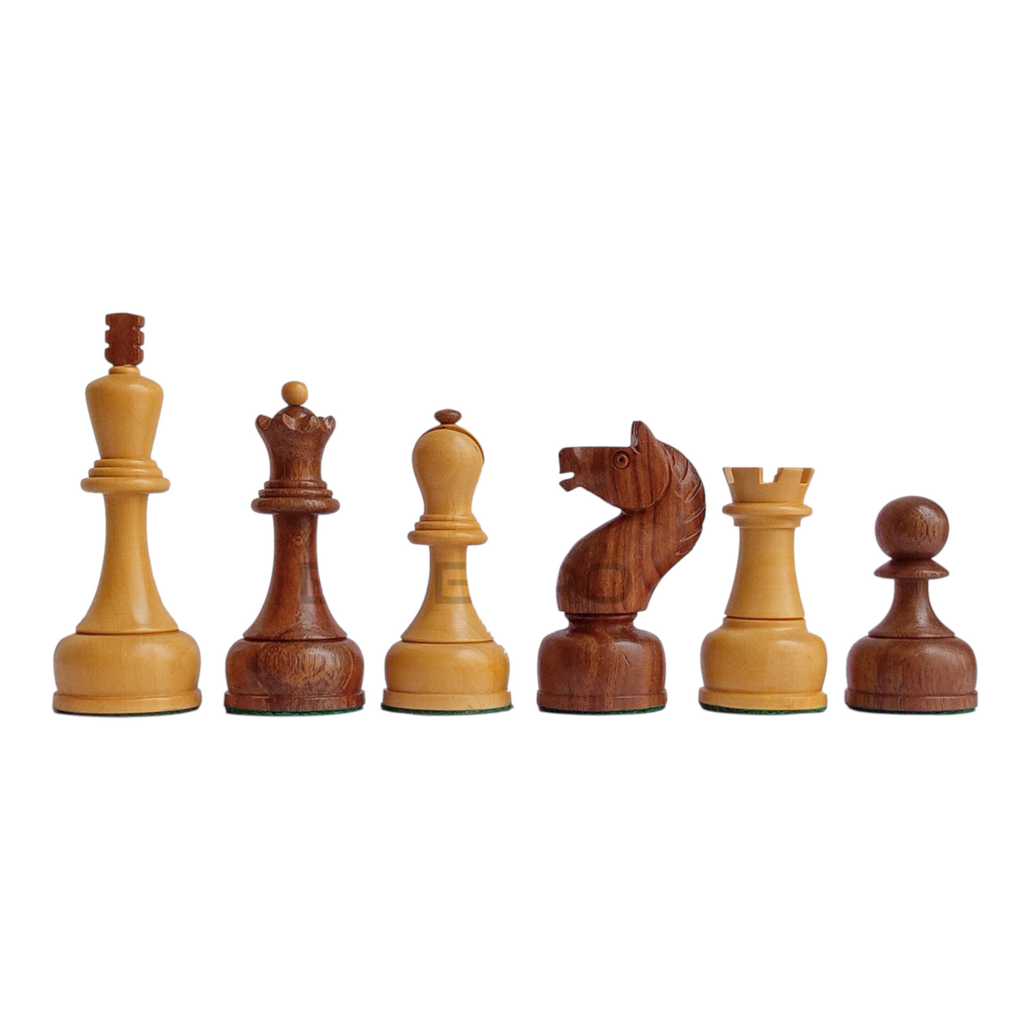 4" Reproduced 1960's Soviet Championship Mikhail Tal Wooden Chess Pieces