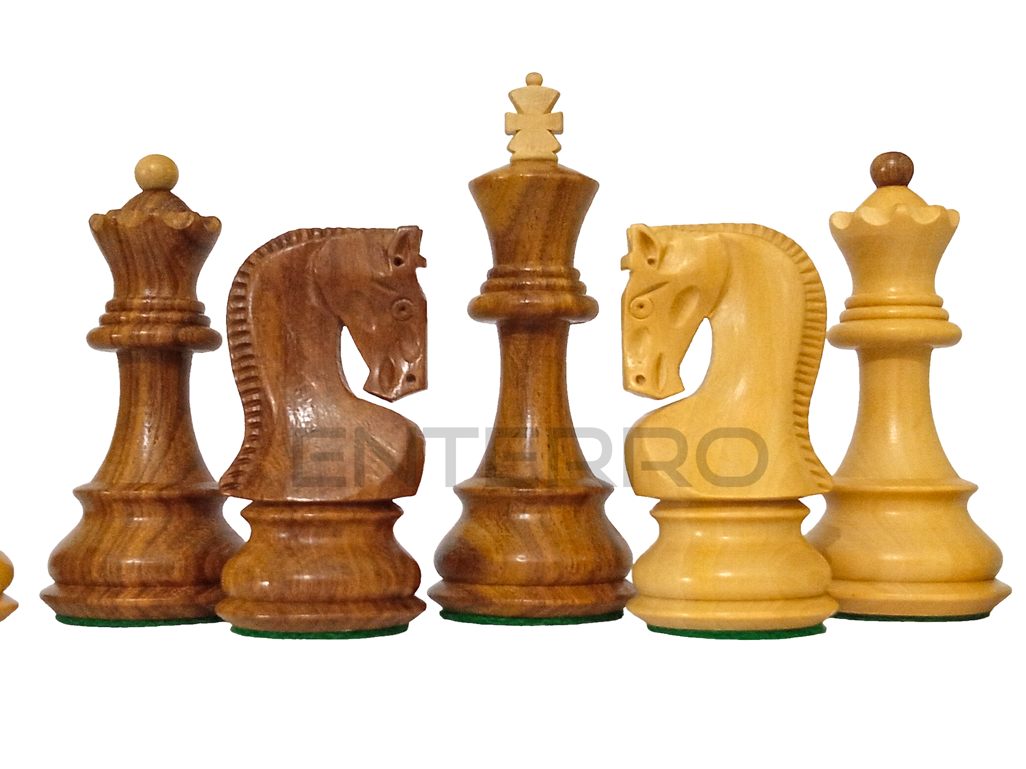 Russian Zagreb 3.75 Wooden Chess Pieces with 2 extra Queens - Made of –  ENTERRO