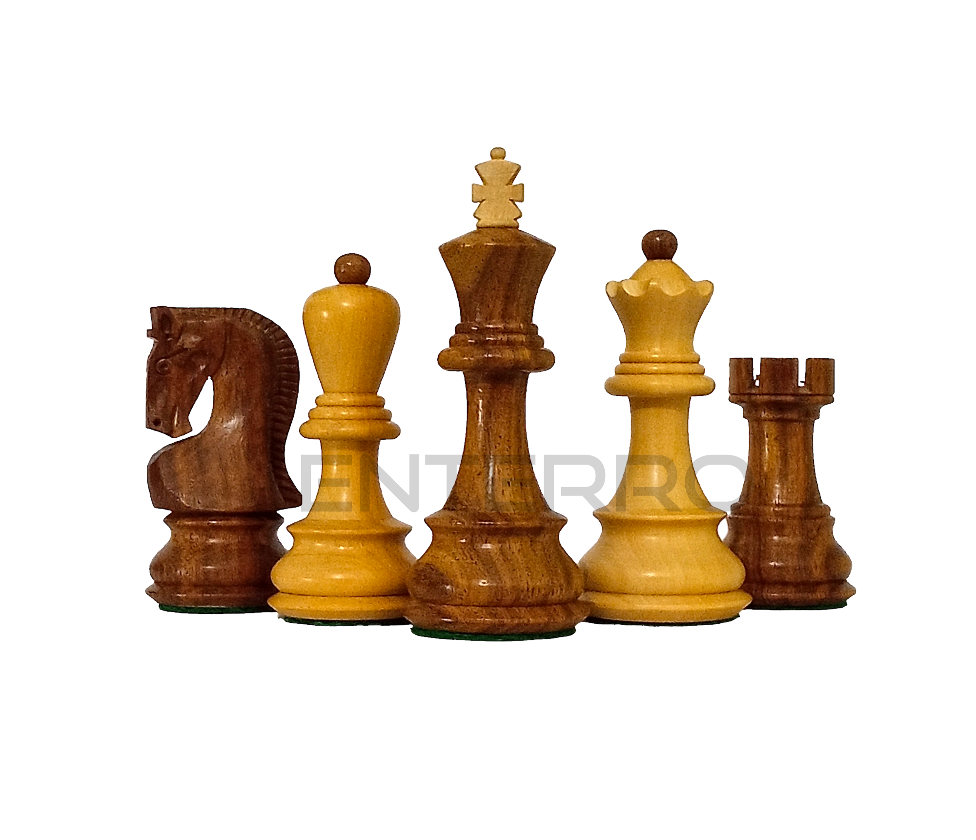 Royal Chess Mall Russian Zagreb Luxury Chess Pieces Only Chess Set |  Handcrafted Burnt Boxwood Carved Wooden Chess Pieces | 34 Pieces, 2 Extra  Queens