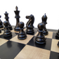 21 x 21 inch Wooden Chess Set - Square 55 mm - Made of Ebony Wood and Maple wood || 3.9" New Staunton Series Chess Pieces made of Black Ebony Wood and Boxwood