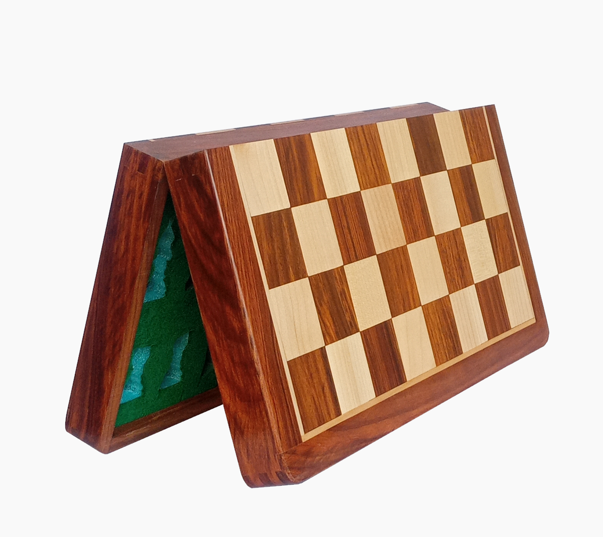 16" x 16" Wooden Foldable Magnetic Chess Board Set - King Size 3" high - Premium Handcrafted Board (Copy)