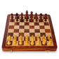 10 x 10 inch ENTERRO™ Wooden Chess Board Set with 2 Extra Queens - Folding Magnetic & Travel Friendly Chess Board