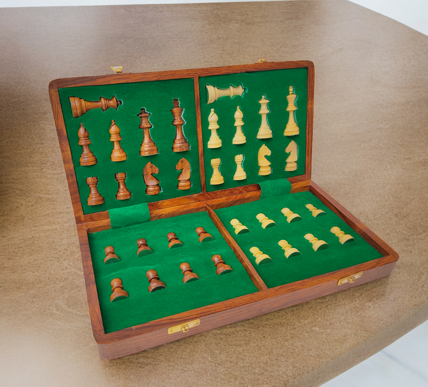 Wooden Folding Chess Set