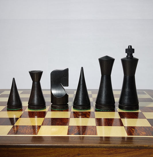 3.5" Connical Series - Ebonized - Wooden Chess Pieces