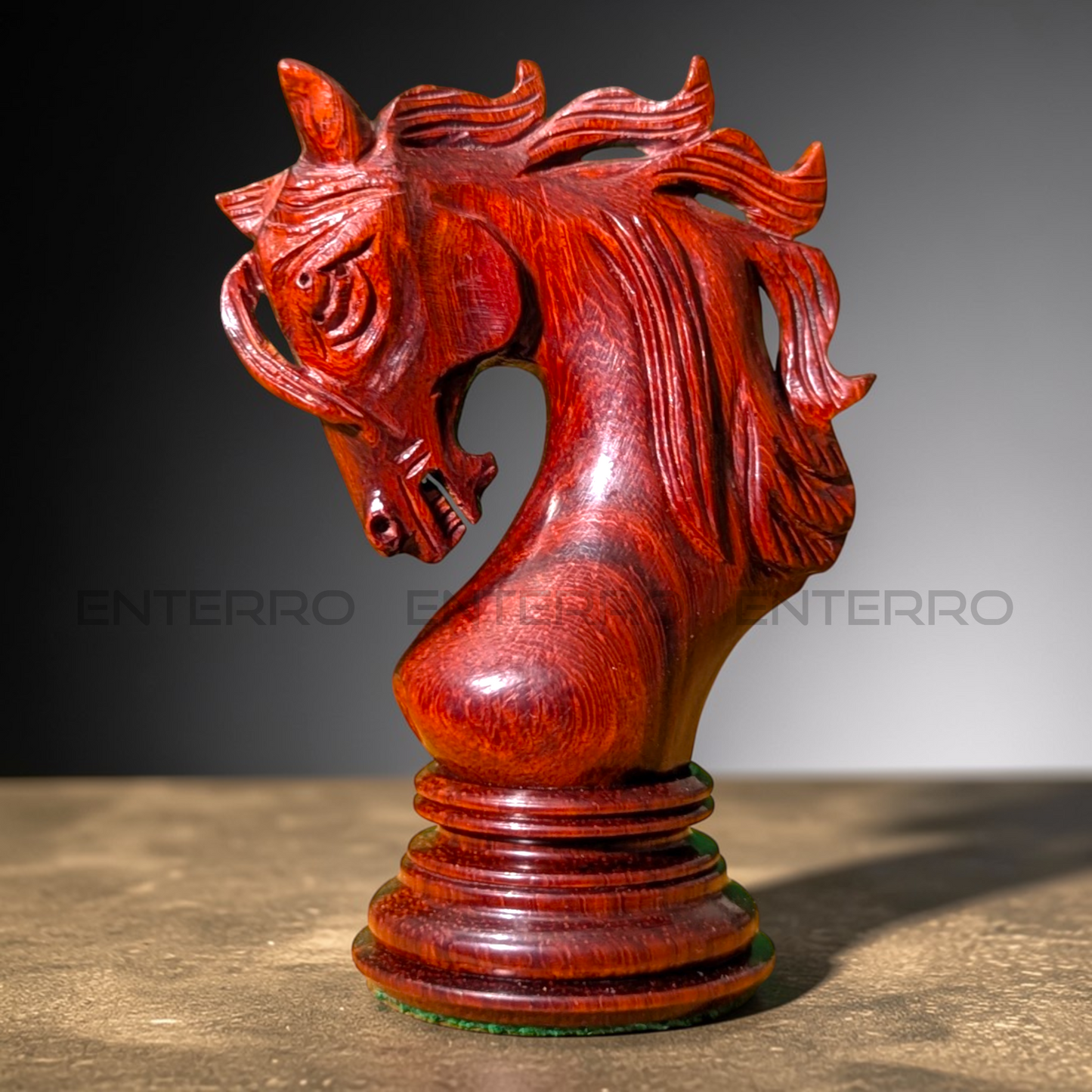 4.4 Valluzia Series Wooden Chess Pieces - Made of Red Bud Rosewood and Boxwood