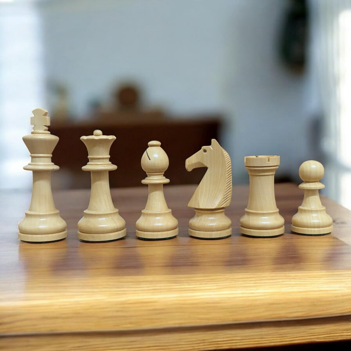 Authentic 3.75 French Chavet Chess Pieces - Reproduced – Handcrafted Tournament Heritage - Made of Rosewood and Boxwood