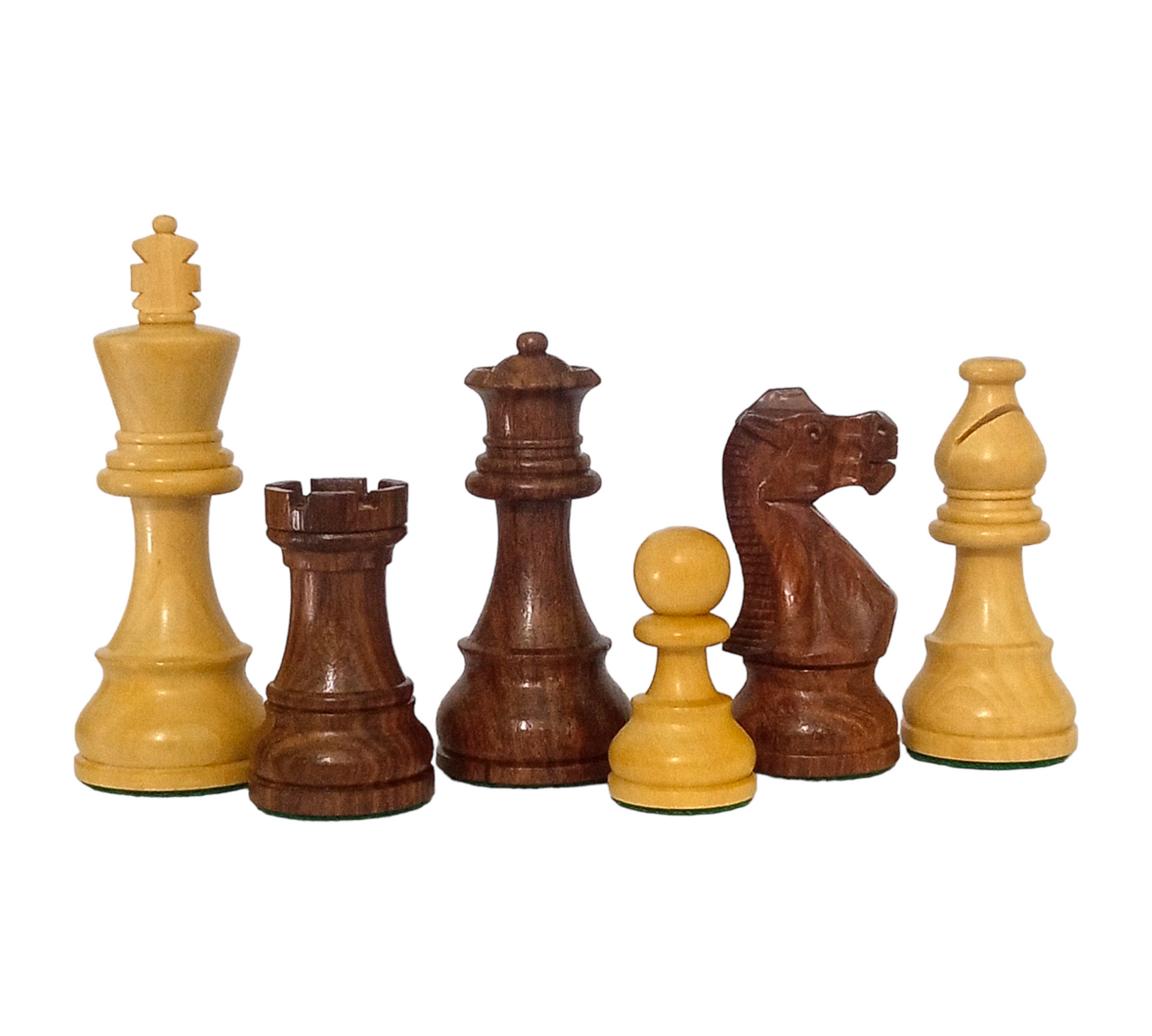 3.75" Staunton German Knight Classic Wooden Chess Pieces - Made of Rosewood and Boxwood