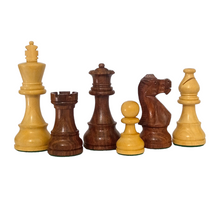 Laden Sie das Bild in den Galerie-Viewer, 3.75&quot; Staunton German Knight Classic Wooden Chess Pieces - Made of Rosewood and Boxwood