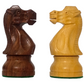 3.75" Staunton German Knight Classic Wooden Chess Pieces - Made of Rosewood and Boxwood