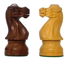 Cargar imagen en el visor de la galería, 3.75&quot; Staunton German Knight Classic Wooden Chess Pieces - Made of Rosewood and Boxwood