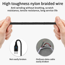Load image into Gallery viewer, ENTERRO Magnetic Cable 5A 25W Fast Charging - Data Transfer - Nylon Braided - USB Charging Cable - 1m (Type-C + Type-C)