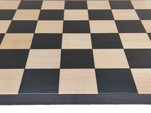 Load image into Gallery viewer, 17&quot; Borderless Chess Set - Square 55 mm - Pure Ebony and Maple wood || Classic Staunton Chess Pieces made of Pure Ebony and Boxwood - King Size 3.9&quot; - Elegant Chess Set