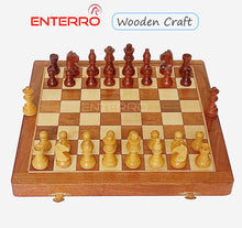 Afbeelding in Gallery-weergave laden, Wooden Chess Board Set - 12&quot; x 12&quot; NON-MAGNETIC - Wooden Board Game for Kids &amp; Adults