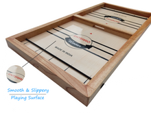 Laden Sie das Bild in den Galerie-Viewer, Enterro Sling Puck Game for Kids and Adults - Big Size 24 x 12 inch - Fast Hockey Board Game - Wooden Ultra Smooth Playing Surface