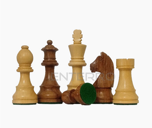 3.75" Staunton German Knight STANDARD Wooden Chess Pieces - Made of Acacia and Boxwood