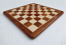 Cargar imagen en el visor de la galería, ENTERRO™ Premium Golden Rosewood FLAT Chess Board 19 x 19 inch without Chess Pieces - Handcrafted with Patience