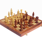 Wooden Chess Board Set - 14" x 14" NON-MAGNETIC - Royal Carved Chess Pieces King 4" - Wooden Chess Board