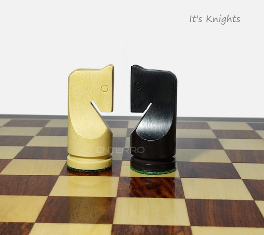 3.5" Connical Series - Ebonized - Wooden Chess Pieces