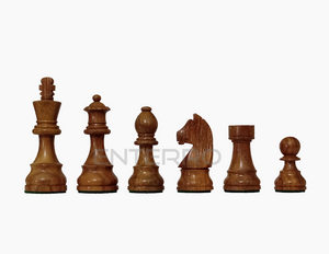 3.75" Staunton German Knight STANDARD Wooden Chess Pieces - Made of Acacia and Boxwood