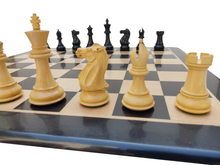 Load image into Gallery viewer, 21&quot; Ebony Wooden Chess Set - Square 55 mm - Pure Ebony and Maple wood || Classic Staunton Chess Pieces made of Pure Ebony and Boxwood - King Size 3.9&quot; - Elegant Chess Set