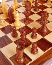 Cargar imagen en el visor de la galería, ENTERRO™ Wooden Foldable Magnetic Chess Board Set - 16 x 16 inch - King Size 3&quot; high - Premium Handcrafted - Folding &amp; Travel Friendly Chess