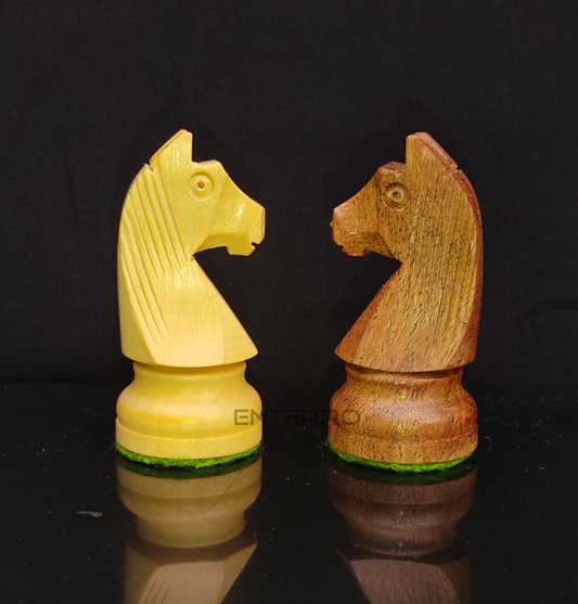 Wooden Chess Pieces 3.25 inch - Professional Staunton Set - Made of Acacia Wood and Boxwood - Tournament Chess Pieces (Without Chess Board) (3.25" Standard)