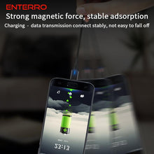 Cargar imagen en el visor de la galería, ENTERRO Magnetic Cable 5A 25W Fast Charging - Data Transfer - Nylon Braided - USB Charging Cable - 1m (micro + Type-C)