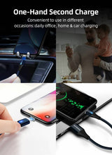 Cargar imagen en el visor de la galería, ENTERRO™ MAGNUM Magnetic Cable with Two iPhone Pins - 3A 18W Fast Charging - Charging &amp; Data Sync