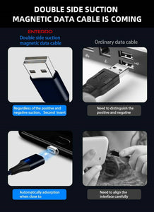 ENTERRO™ Magnum 2in1 (micro USB + TYPE-C) Magnetic Cable - 3A Fast Charging - Enterro Magnetic Cable